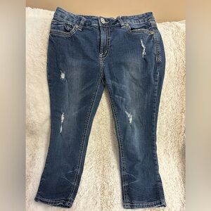 Distressed Blue Women's Jeans